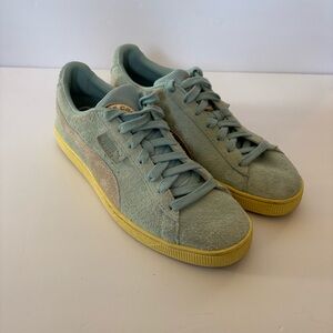 PUMA Suede BX Ptc Lace Up Baby Blue Sneakers Shoes 39624802 10 Palm Tree Yacht